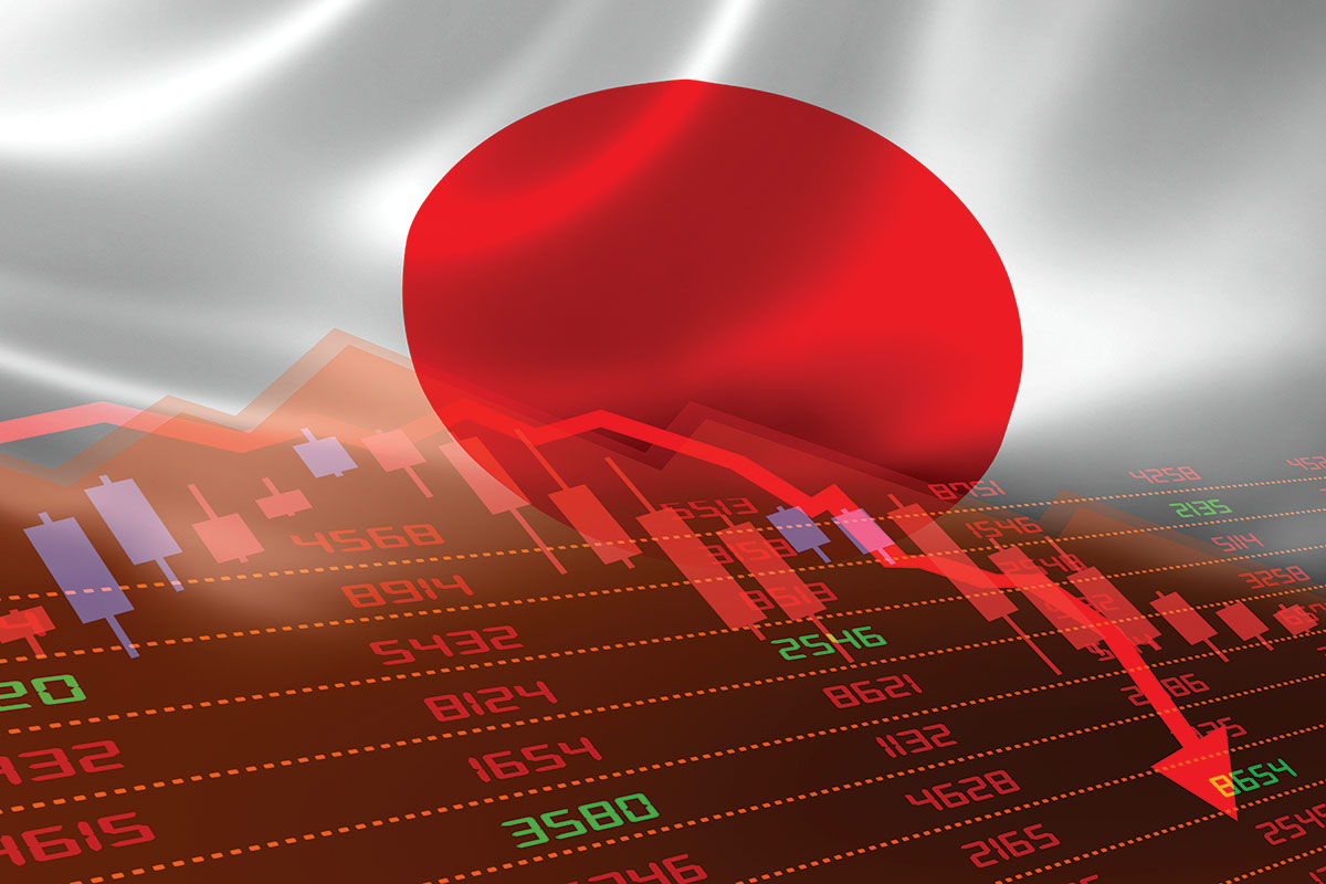 日증시 12.4% 대폭락 사진